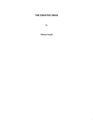 The Creative Virus Is It Time to Embrace Your Creative Bug?