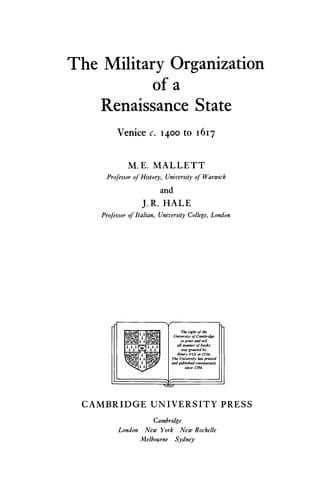 The military organisation of a Renaissance state
