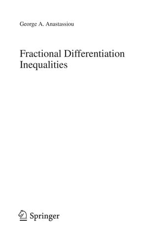 Fractional Differentiation Inequalities
