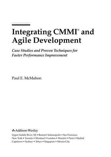 Integrating CMMI and agile development