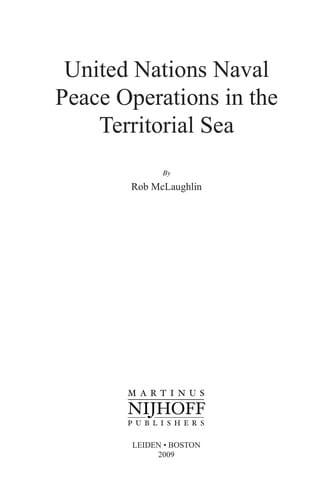 United Nations naval peace operations in the territorial sea