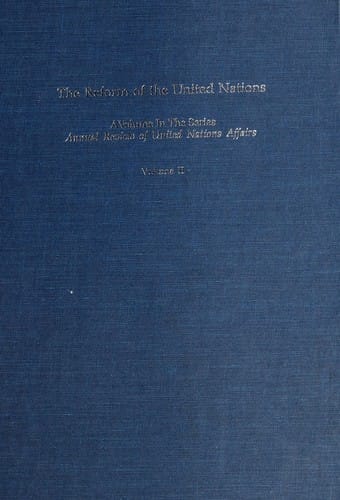 The reform of the United Nations