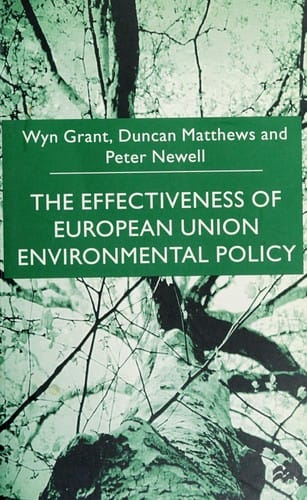 The effectiveness of European union environmental policy