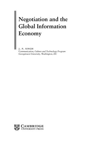 Negotiation and the global information economy