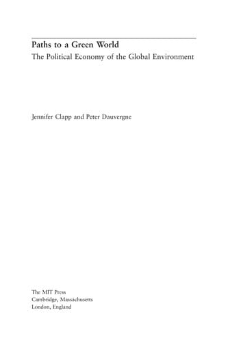 Paths to a green world