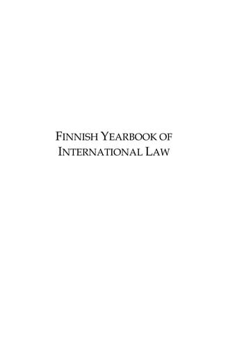 Finnish yearbook of international law