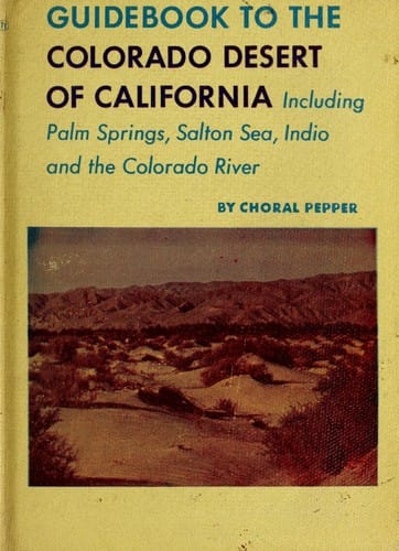 Guidebook to the Colorado Desert of California