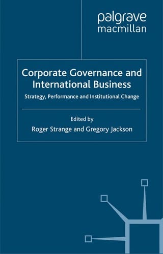 Corporate governance and international business