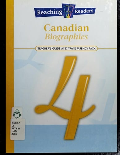 Reaching readers, Canadian biographies