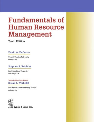 Fundamentals of human resource management