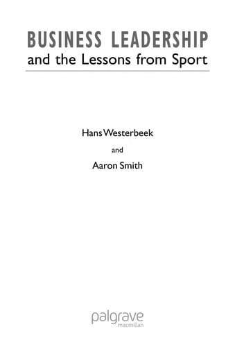 BUSINESS LEADERSHIP AND THE LESSONS FROM SPORT