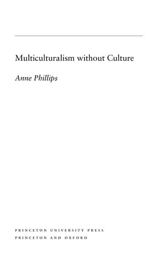Multiculturalism without culture