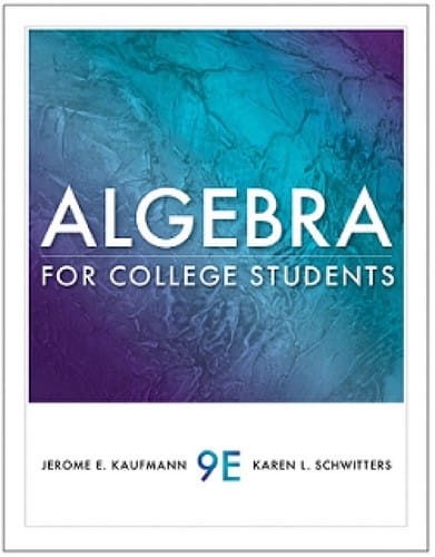 Algebra for college students