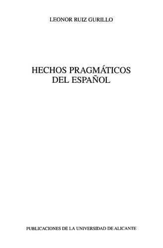 Hechos Pragmáticos Del Español