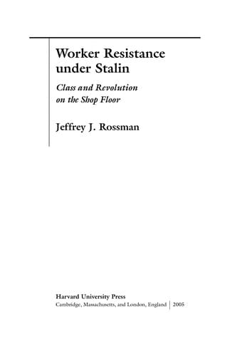 Worker resistance under Stalin
