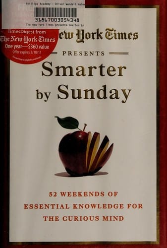 The New York times presents Smarter by Sunday