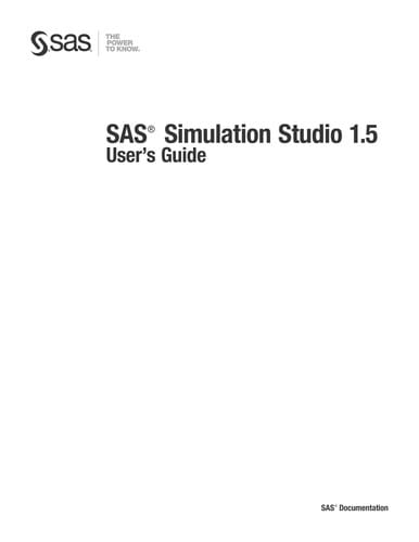 SAS Simulation Studio 1.5