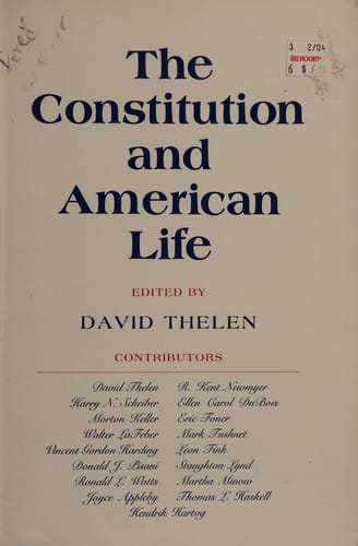 The Constitution and American life