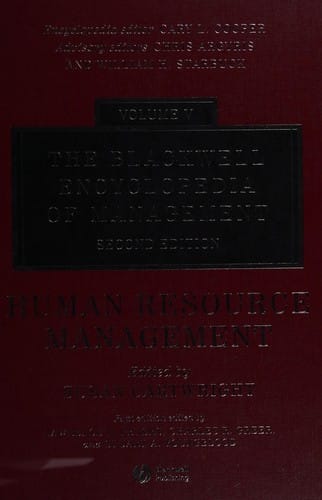 The Blackwell encyclopedia of management