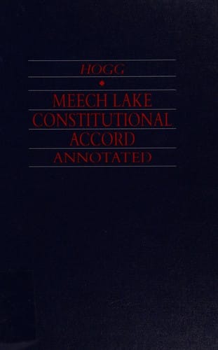 Meech Lake Constitutional Accord Annotated