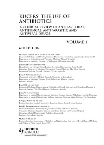 Kucers' the use of antibiotics