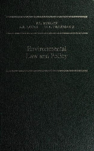 Environmental law and policy