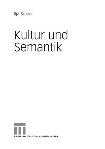 Kultur und Semantik