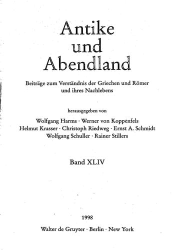 Antike und Abendland