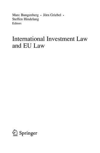 International Investment Law and EU Law