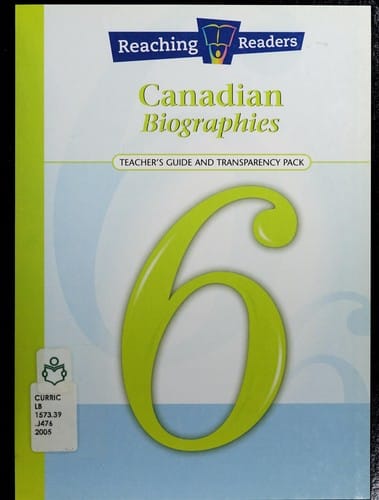 Reaching readers, Canadian biographies
