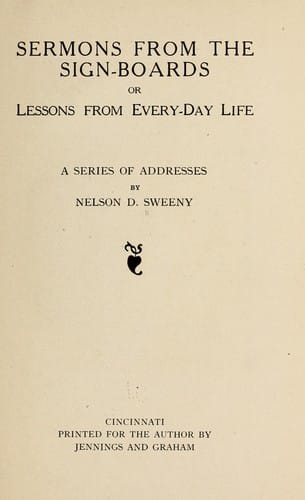 Sermons from the sign-boards or Lessons from every-day life