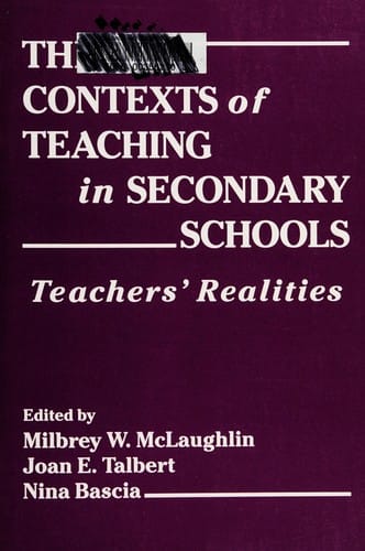 The Contexts of teaching in secondary schools