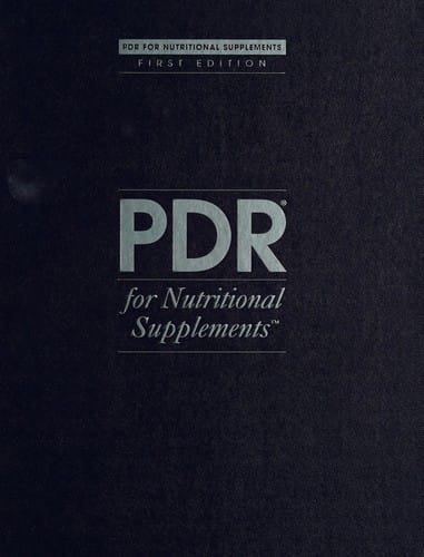 PDR for nutritional supplements