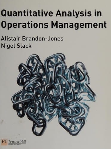 Quantitative analysis in operations management