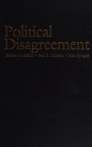 POLITICAL DISAGREEMENT: THE SURVIVAL OF DIVERSE OPINIONS WITHIN COMMUNICATION NETWORKS