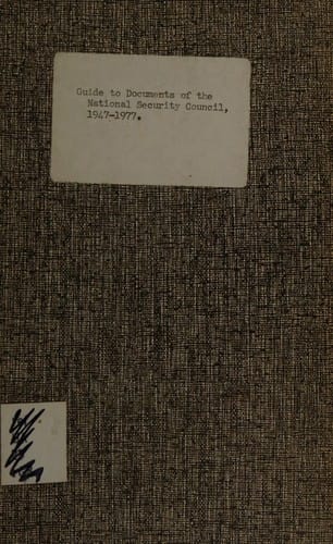 Documents of the National Security Council