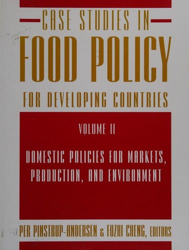 Case studies in food policy for developing countries