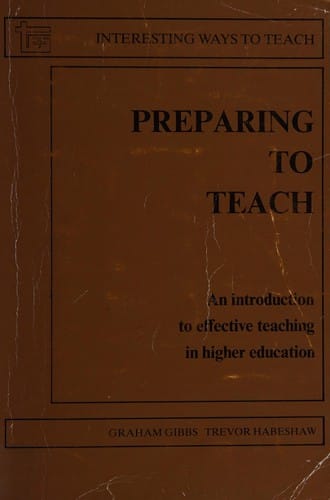 Preparing to teach
