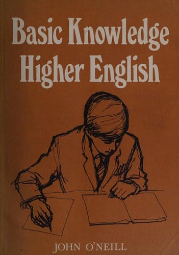 Basic knowledge Higher English