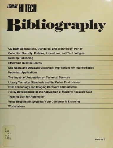 Library Hi Tech Bibliography