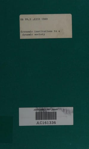 Economic institutions in adynamic society