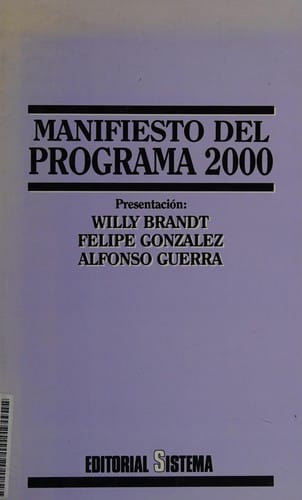 Manifiesto del Programa 2000