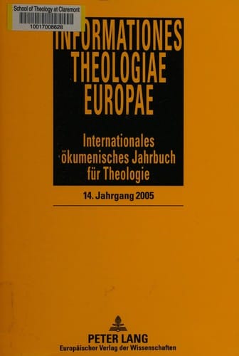 Informationes Theologiae Europae, vol. 14/2005