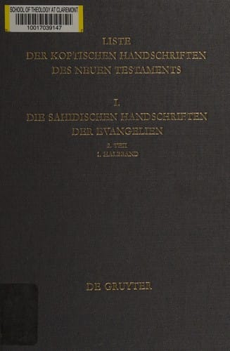 Die sahidischen Handschriften der Evangelien