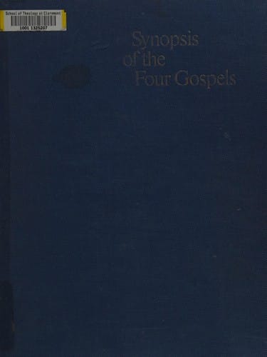 Synopsis of the four gospels