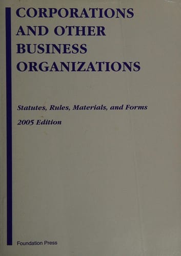 Corporations and other business organizations