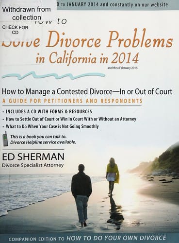 How to solve divorce problems in California in 2014
