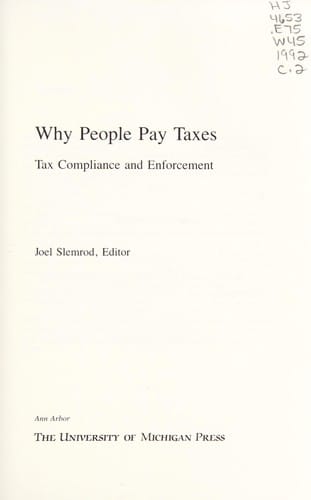 Why people pay taxes