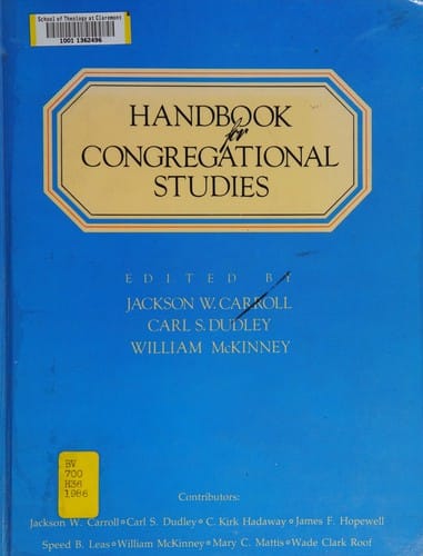 Handbook for congregational studies