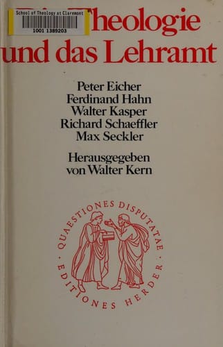 Die Theologie und das Lehramt